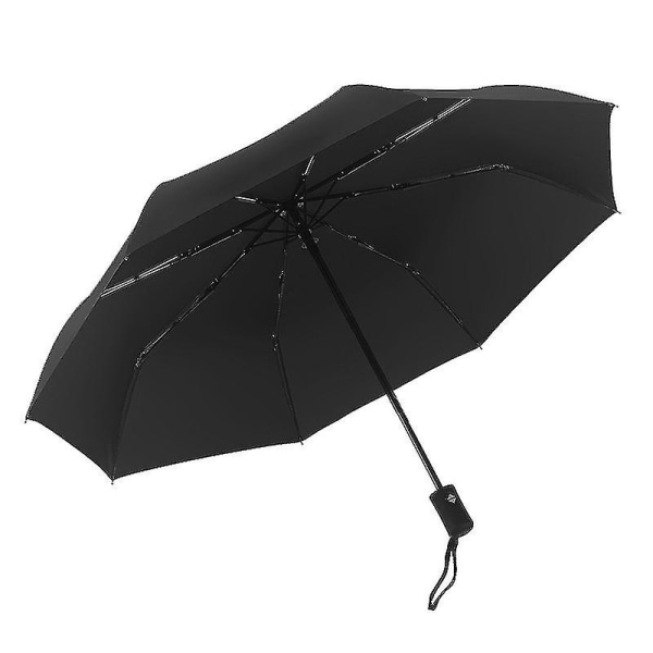 Matkasateenvarjo Automaattinen tuulenpitävä Itsestään sisäänvetyvä kokoontaittuva sateenvarjo