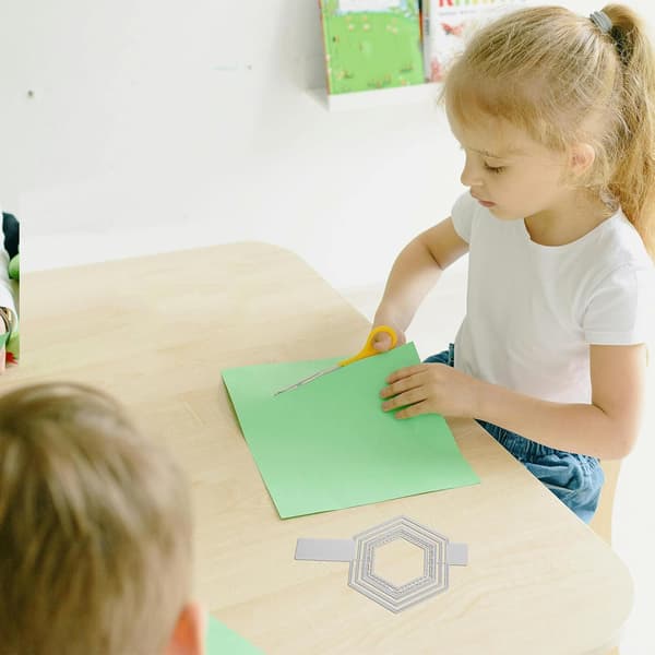 Hexagonal Carbon Steel Metal Die Cut Frame for Scrapbook DIY Embossing Stencil
