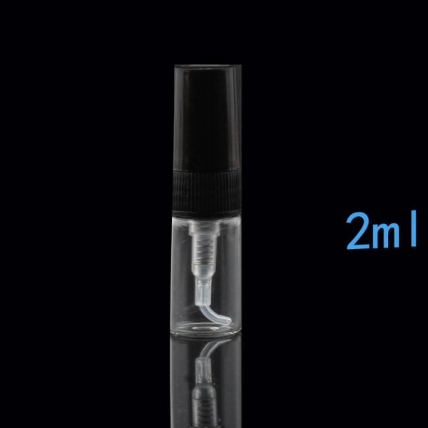 20st mini portabel glasparfymflaska Resestorlek Tomma parfymglassprayflaskor (2ml)
