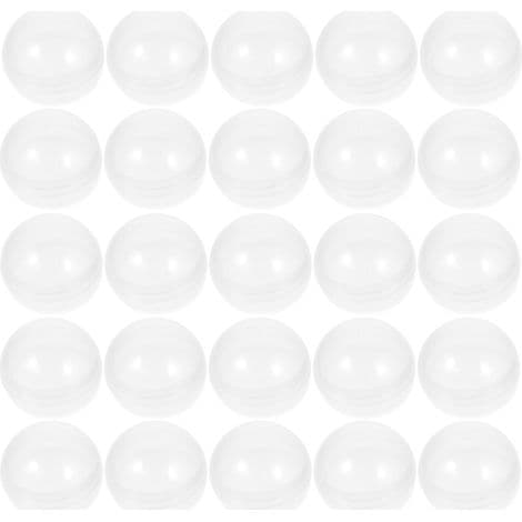 Set med 9 eleganta julkulor - Diameter: 6 cm - Juldekoration (röd/vit)