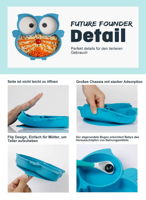 Barnetallerkener med sugekopper