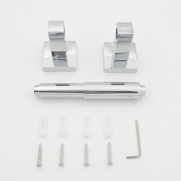 Moderne toalettpapirholder, krom