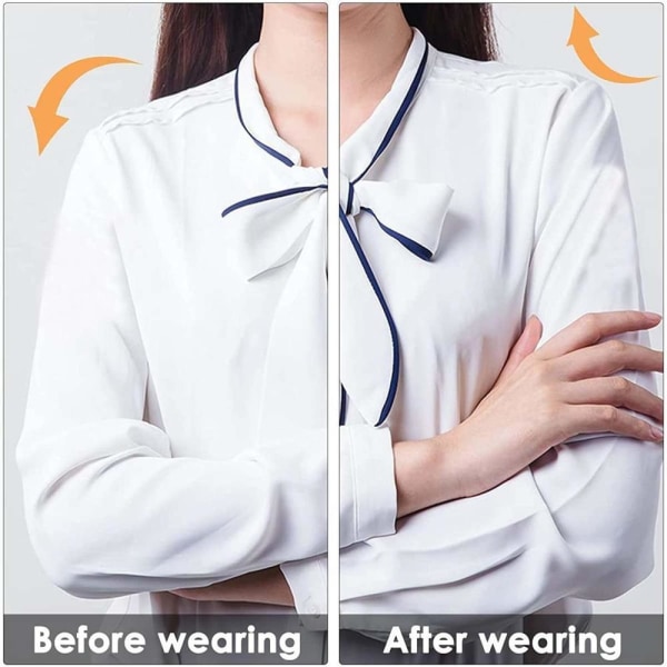 Osynliga axelvaddar Elastisk silikon Mjuk anti-glid självhäftande Återanvändbar Enhancer Klänningar T-shirt Kvinnor Män