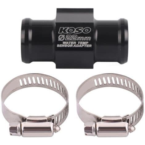 Motorcycle Hose Water Temperature Sensor Adapter, 22mm