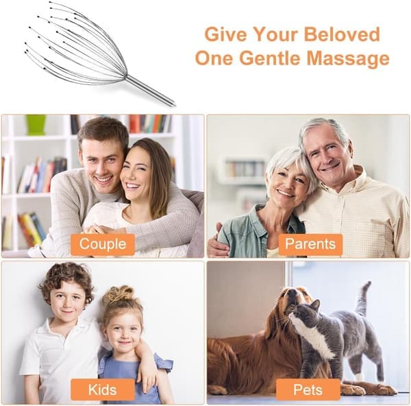 Head Massager - Scalp Massage - 20-Pin Head Scratcher
