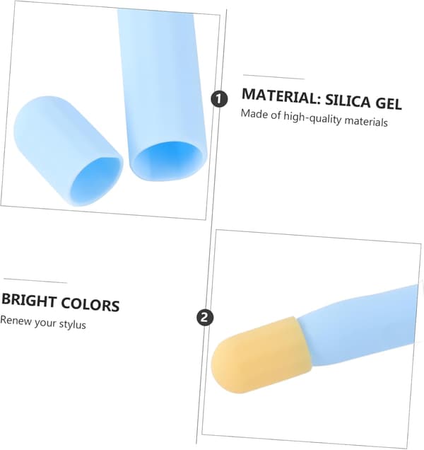 1 Set Silicone Case Pens + Pencil Case