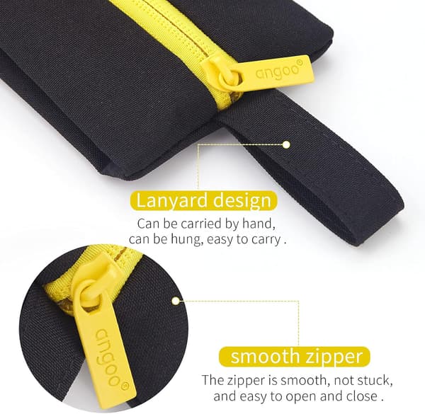 Small Pencil Case Portable Pen Pouch Handheld Stationery Large