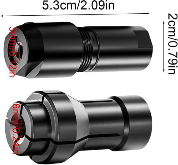 Angle Grinder Adapter - 2-piece Angle Grinder Conversion Head | 6mm and 3mm Drill for Metalworking, Welding and
