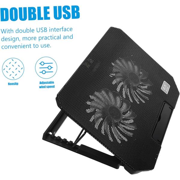 Ergonomic Cooling Pad with Fan for Laptops - Cooled Compact Robust