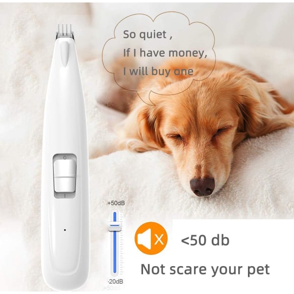 Husdjurshårtrimmer Elektrisk rakapparat för djurhår Tasshårrakapparat för hundar och katter Uppladdningsbar