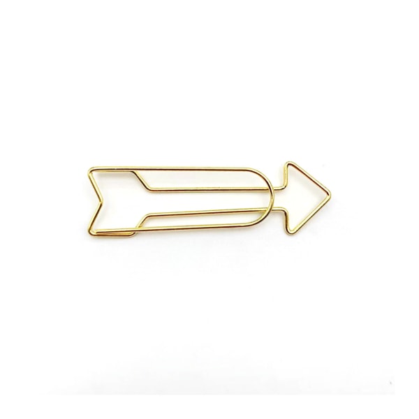 10 Pieces Gold Paper Clips Arrow Clip Large Clips Metal Arrow Clips Personal Documents School Office Supplies Organizer Paper