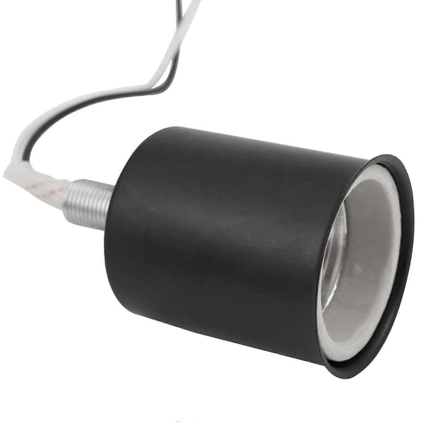 E27 Ceramic Screw Socket Round LED Bulb Lamp Holder Adapter Metal Lamp Holder With Cord