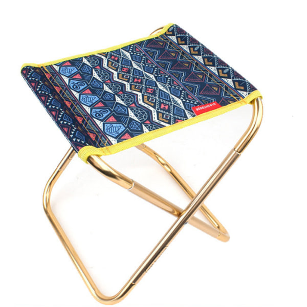 Sammenleggbar krakk aluminiumslegering bærbar sammenleggbar stol Mazha utendørs lett sammenleggbar krakk (Ocean