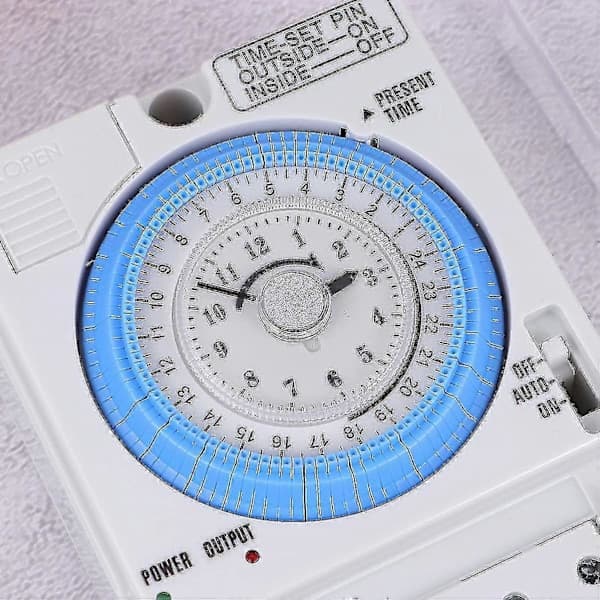 Mechanical Timer, 12VAC/DC Time Control Switch Kitchen Timer Portable Precision Timer Time Control Switch For Outdoor Fo-9192339851864