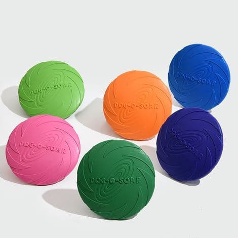 Litteä koirafrisbee (tummanvihreä)