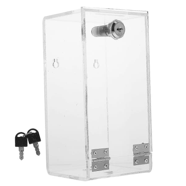 Secure Cell Phone Storage Cabinet with Lock, Transparent Organizer Unit