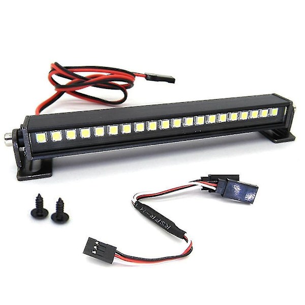 LED Tagtlampe Bar med Konverteringskabel Kompatibel med WPL D12 C14 C24 MN D90 RC