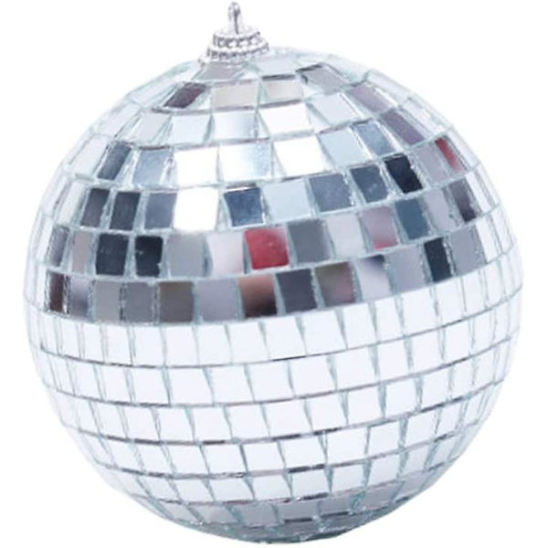 4,3 tommer spejlkugle sølv disco spejlkugle juletræspynt dekoration til bryllup fødselsdagsfest pynt
