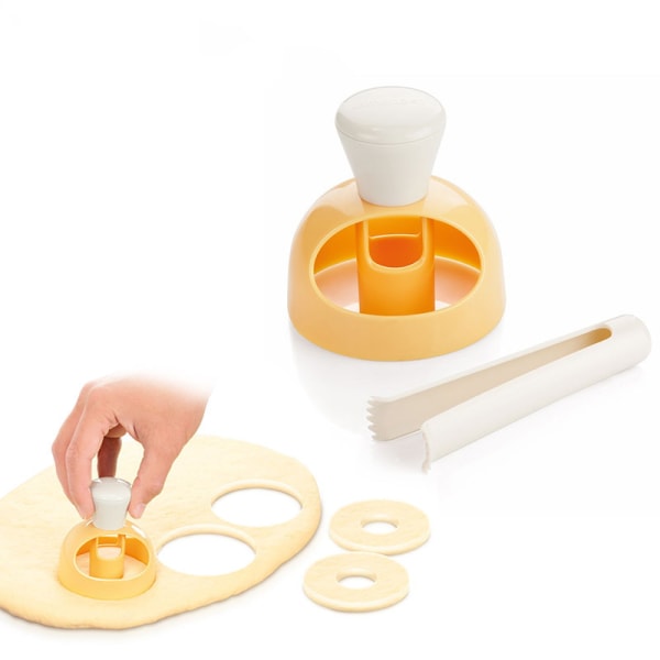Gör-det-själv Form Plast Donut Kakmakare Form Kök Bageritillbehör Bröd Cookie Cutter Dekorationsverktyg