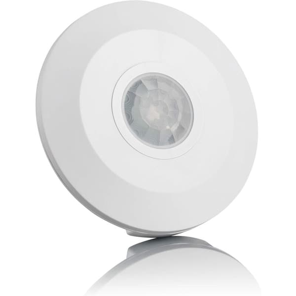 Infrarød bevægelsessensor til indendørs brug, overflademontering, programmerbar, rækkevidde 6m/360°, tilpasset LED