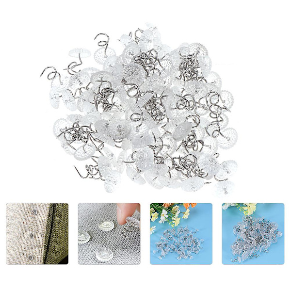 150 stk. Dynebetrækssæt Polstringsskruer Spiral Push Pin Fastgørere Headliner Pin 2X1CM