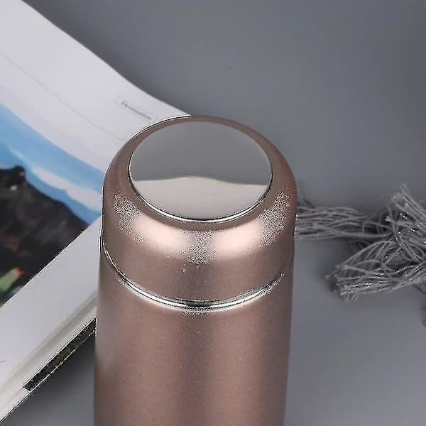 320 ml Mini Söta Kaffevakuumflaskor Termos Rostfritt Stål Rese Dryck Vattenflaska Termosar Koppar Och Muggar Roséguld