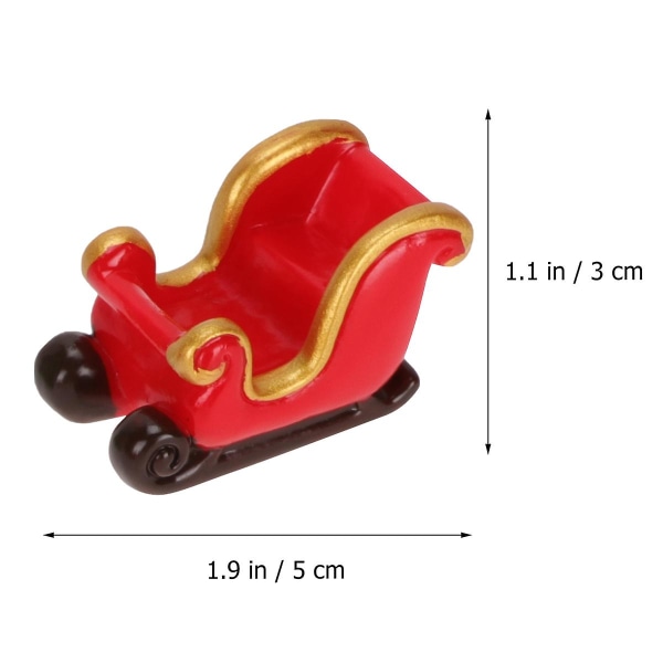 20 stk Julepynt Ornamenter Julerfest Gave Juler Miniatyrer Julelekeplass Dekorasjon Jul M 4.5X3cm