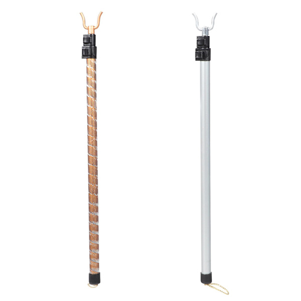 2 stk Metall S-kroker Klesstativ Garderoben Reach Pole Teleskopisk Nålås Assorterte Farger 128x5cm