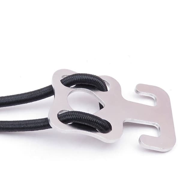 Dykkeplatekrok med strikk for side bak BCD og vanntett drakt