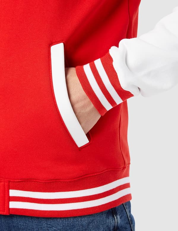 Build Your Brand Herr Basic College Jacka L Red/White L Red/White