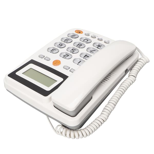 Corded Fixed Phone Caller ID Enhanced HD Hands-Free Calling Adjustable Brightness Big Button Phone for Seniors