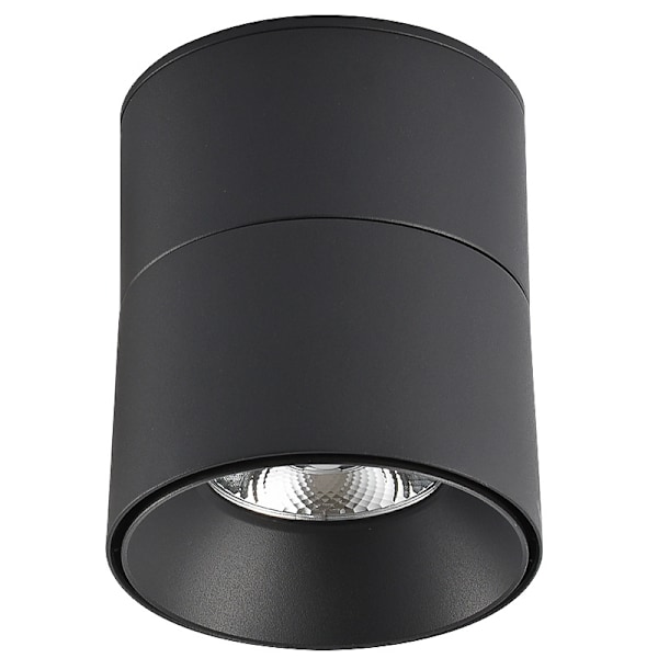 Justerbar Overflate Spotlight 7W LED Takspotter Taklampe Justerbar Vinkel Taklampe COB Lampe, 360° Rotterbar (Varmt Hvit 3000k)