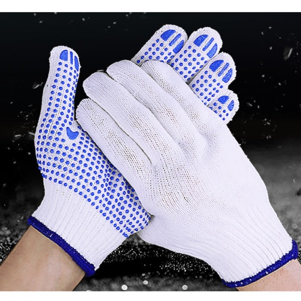 Nylonstrikket handske, størrelse 22 cm, pakke med 24 stk