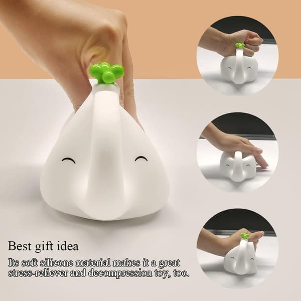 Charging Elephant Night Light For Nursery Dimmable USB Lamp Cute Baby Room Decor