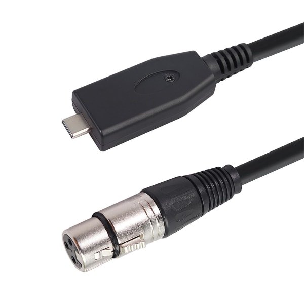 Type-C til XLR Public til XLR Bus XLR Hun Mikrofonoptagelsesledning 2M