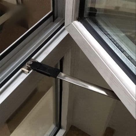 Aluminium Alloy Window Restrictor, Double Internal Angle Regulator, Window Stay, 1 Piece