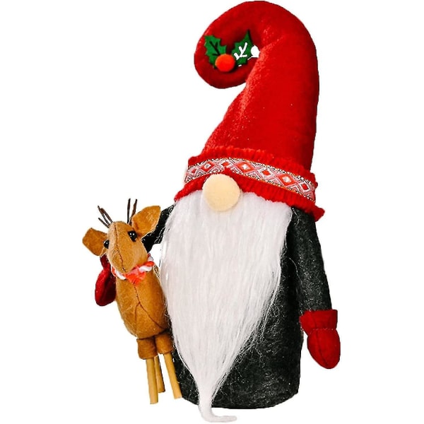 Julepynt Figur Julepynt Gnome Dukke Plysj Ornament Ansiktsløs Juledukke Utstoppet Julenisse(1stk)