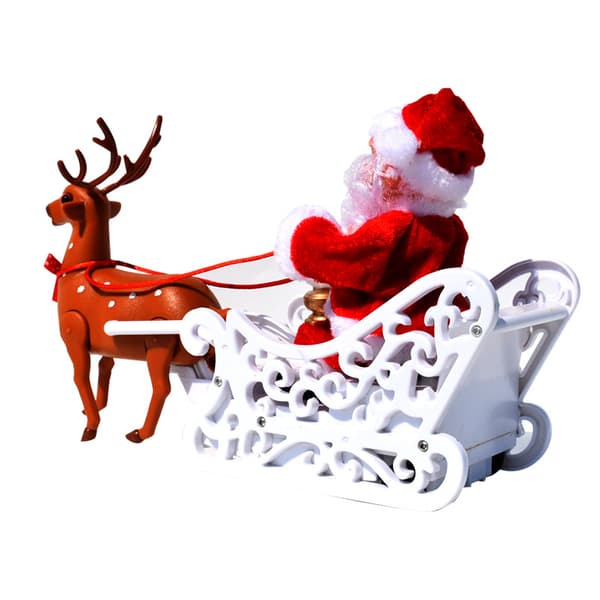 Reindeer-pulling Santa, Christmas Doll Decoration Pendant