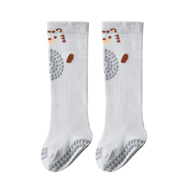 Rosa, lyseblå, M (1-3 år) 10-14cm 2 farvede babystrømper