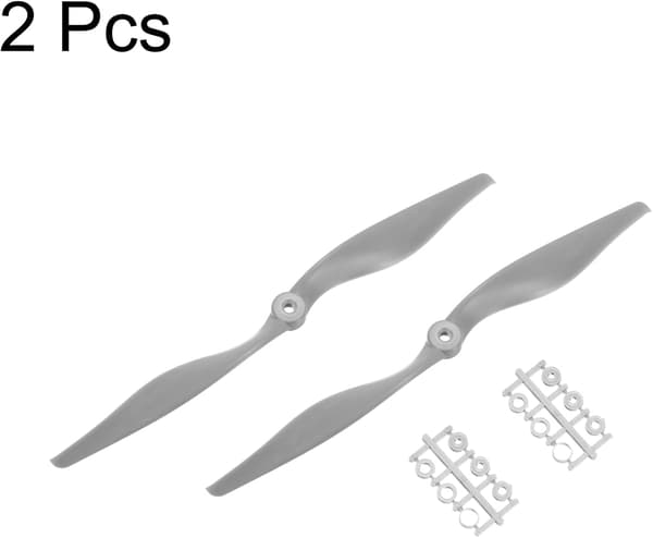 12x8 tum RC-propeller 2-bladig grå 2 st size_name 8mm to 11mm