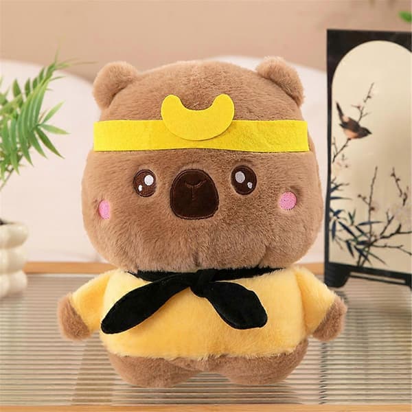 Sarjakuva Monkey King Capybara -pehmolelu, luova tyynynukke