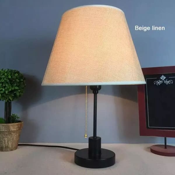 Table Lamp Lampshade Accessories E27 Bedside Lamp Wall Lamp Floor Lamp Fabric Shade Bottom Diameter 30cm Yellow