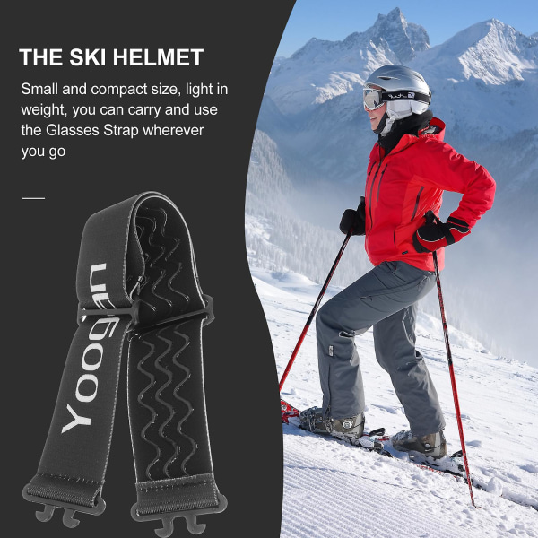 Ski Briller Stropp Erstatning Briller Stropp Elastisk Briller Stropp Sports Briller Stropp 61x4.5cm