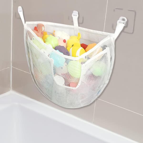 Badelekeoppbevaring, Badelekeorganisator - Kurv med stor kapasitet for baby/barn dusjrom/hjem