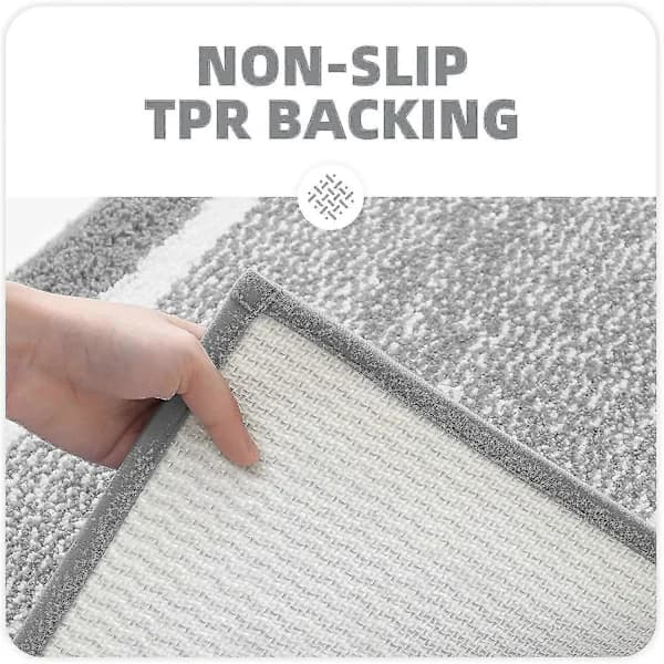 HA~40 x 60 cm Soft Microfiber Bathroom Mat, Non-Slip Machine Washable Bath Rugs, Shower Water Absorbent Bathroom Mat Durable Floor Mats