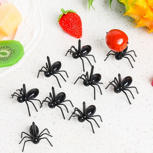 Ant Toothpicks Fruit Dessert Fork (12Pcs)Reusable Ant Food Pick Animal Appetizer Forks for Snack Cake Dessert