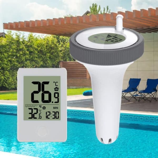 Electronic Water Temperature Thermometer with Digital Receiver, LCD Display for Aquarium/Spa/EFish Tank