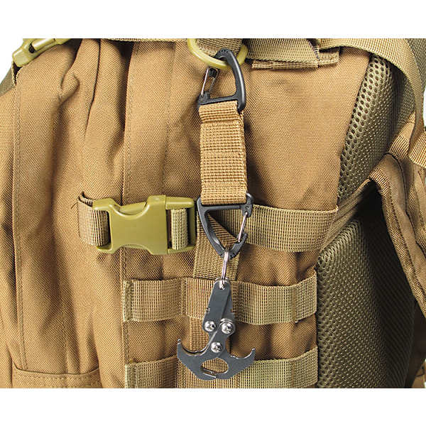 Taktiske nøgleringe til mænd, faldskærmsnøgleringe, militære nylon-riggers nøglering-clips arbejdsværktøj