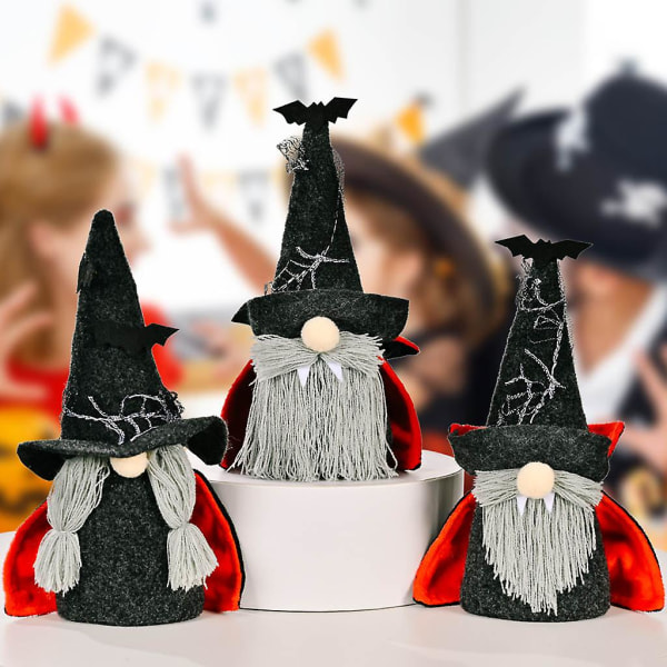 Halloween-tonttu Gnome-pöytäkoriste söpö tonttu pehmolelu kotityöpöydän käsityöt A-tyyppi