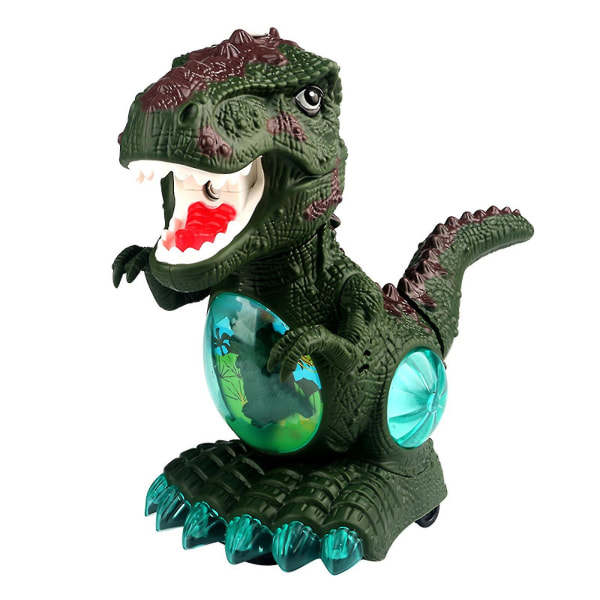 Sähköinen Dinosauruksen Leikkieläin Pääsiäisen, Joulu- ja Syntymäpäivälahjaksi, Suihkeella, Muovista, 1-2-vuotiaille Pojille, Kylkevä Musiikki ja Valo, Taaperon Leikkieläin, Vihreä